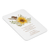 Memorial Wasserfarbengel und Sonnenblumen Botanica Magnet (Rechte Seite)