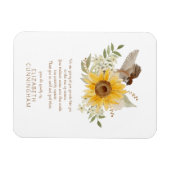 Memorial Wasserfarbengel und Sonnenblumen Botanica Magnet (Horizontal)