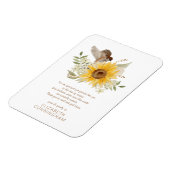 Memorial Wasserfarbengel und Sonnenblumen Botanica Magnet (Linke Seite)