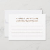 Memorial Watercolor Sonnenblumen Bitte beantworten RSVP Karte (Rückseite)