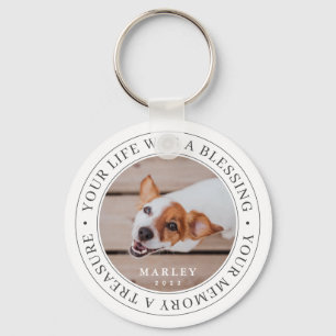 Memorial Your Life a Sessing Modernes Foto Schlüsselanhänger