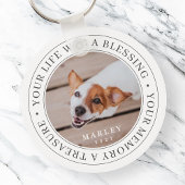 Memorial Your Life a Sessing Modernes Foto Schlüsselanhänger