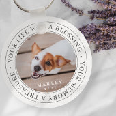 Memorial Your Life a Sessing Modernes Foto Schlüsselanhänger