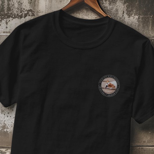 Memorial Your Life a Sessing Modernes Foto T-Shirt