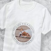 Memorial Your Life a Sessing Modernes Foto T-Shirt
