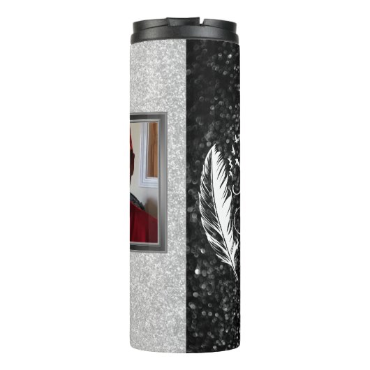 Memorial Your Wings waren fertig Personalisiertes  Thermosbecher (Rückseite)