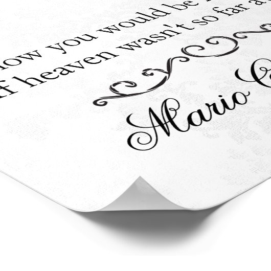 Memorial-Zeichen - Dunkelrote Blume Poster (Ecke)