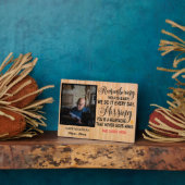 Memorial-Zitate für geliebtes Personalisiertes Fot Fotoplatte (Seite)