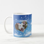 Memorial zu zwei Personalisierten Foto-Blasen-Herz Kaffeetasse (Links)