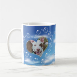 Memorial zu zwei Personalisierten Foto-Blasen-Herz Kaffeetasse