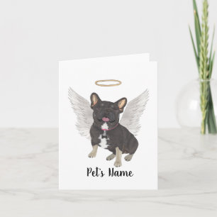 Memorial zum Beileid "Black & Tan Tricolor Frenchi Karte