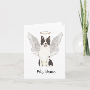 Memorial zum Beileid Border Collie Karte
