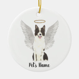 Memorial zum Beileid Border Collie Keramik Ornament