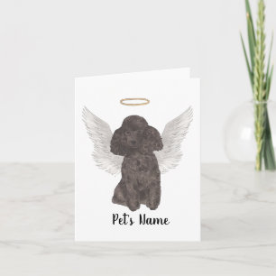 Memorial zum Black Poodle-Beileid Karte