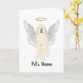 Memorial zum Cream White Doodle-Beileid Karte (Gelbe Blume)