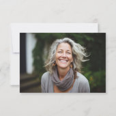 Memorial zum Foto der Burgundy Navy Dankeskarte (Rückseite)