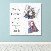 Memorial zum Foto der Marmorfamilie Leinwanddruck (Insitu (Holzboden))