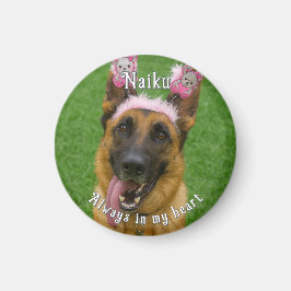 Memorial zum Foto von Haustieren Magnet