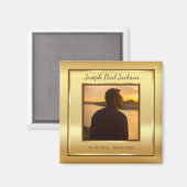 Memorial zum Gold-Foto Magnet (Vorderseite/Rückseite)