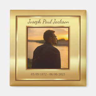 Memorial zum Gold-Foto Magnet