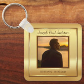 Memorial zum Gold-Foto Schlüsselanhänger (Vorderseite)