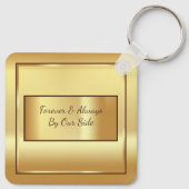 Memorial zum Gold-Foto Schlüsselanhänger (Rückseite)