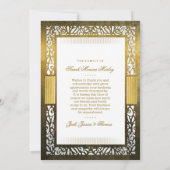 Memorial zum Golden Border Foto Dankeschön Karte (Rückseite)