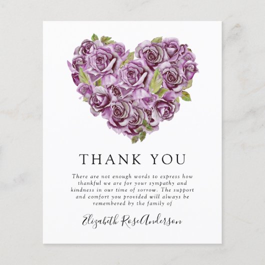 Memorial zum HAUSHALT Dankeschön-Karte | Hydrangea (Vorderseite)