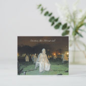 Memorial zum Koreakrieg in der Nacht Washington DC Postkarte (Stehend Vorderseite)