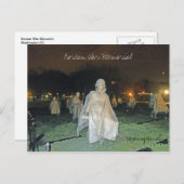 Memorial zum Koreakrieg in der Nacht Washington DC Postkarte (Vorne/Hinten)