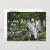 Memorial zum Koreakrieg Postkarte (Vorne/Hinten)