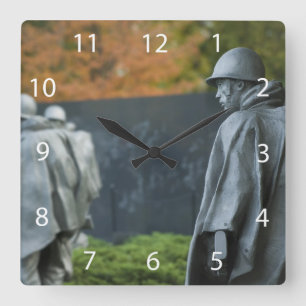 Memorial zum Koreakrieg Quadratische Wanduhr