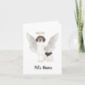 Memorial zum personalisierten Beagle Beileid Karte (Vorderseite)