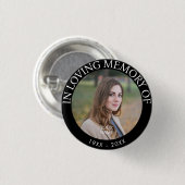 Memorial zum personalisierten Foto Button (Vorne & Hinten)