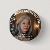 Memorial zum personalisierten Foto Button (Vorderseite)