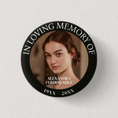Memorial zum personalisierten Foto Button (Vorderseite)