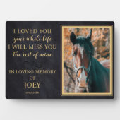 Memorial zum personalisierten Foto Fotoplatte (Vorderseite)