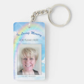 Memorial zum personalisierten Foto Schlüsselanhänger (Rückseite)