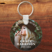 Memorial zum personalisierten Foto Schlüsselanhänger (Vorderseite)