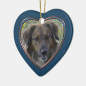 Memorial zum Thema "Blue in My Heart Template" Keramikornament (Links)