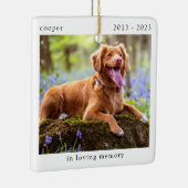 Memorial zum Thema Erinnerung an Fotos Keramikornament (Rechts)