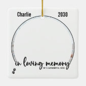 Memorial zum Thema Erinnerung Keramikornament (Rückseite)