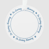 Memorial zum Thema Erinnerung Ornament (Vorderseite)