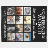 Memorial zum Thema FotoCollage Keepake Fleecedecke (Vorderseite (Horizontal))