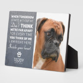 Memorial zum Thema "Graue Slate Pet" | Hund halten Fotoplatte (Seite)