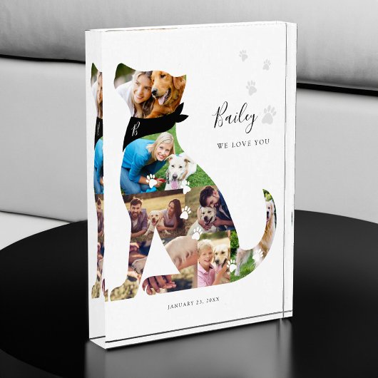 Memorial zum Thema "Love Memory Hund Foto Collage