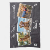 Memorial zum Thema personalisierte Paw Prints Hear Geschirrtuch (Vertikal)