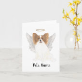 Memorial zum Thema "Rotes und Weißes Papillon-Beil Karte (Gelbe Blume)