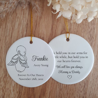 Memorial zum Verlust des Baby Angel Keramik Ornament