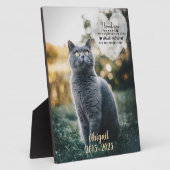 Memorial zum Verlust von Haustieren Fotoplatte (Seite)